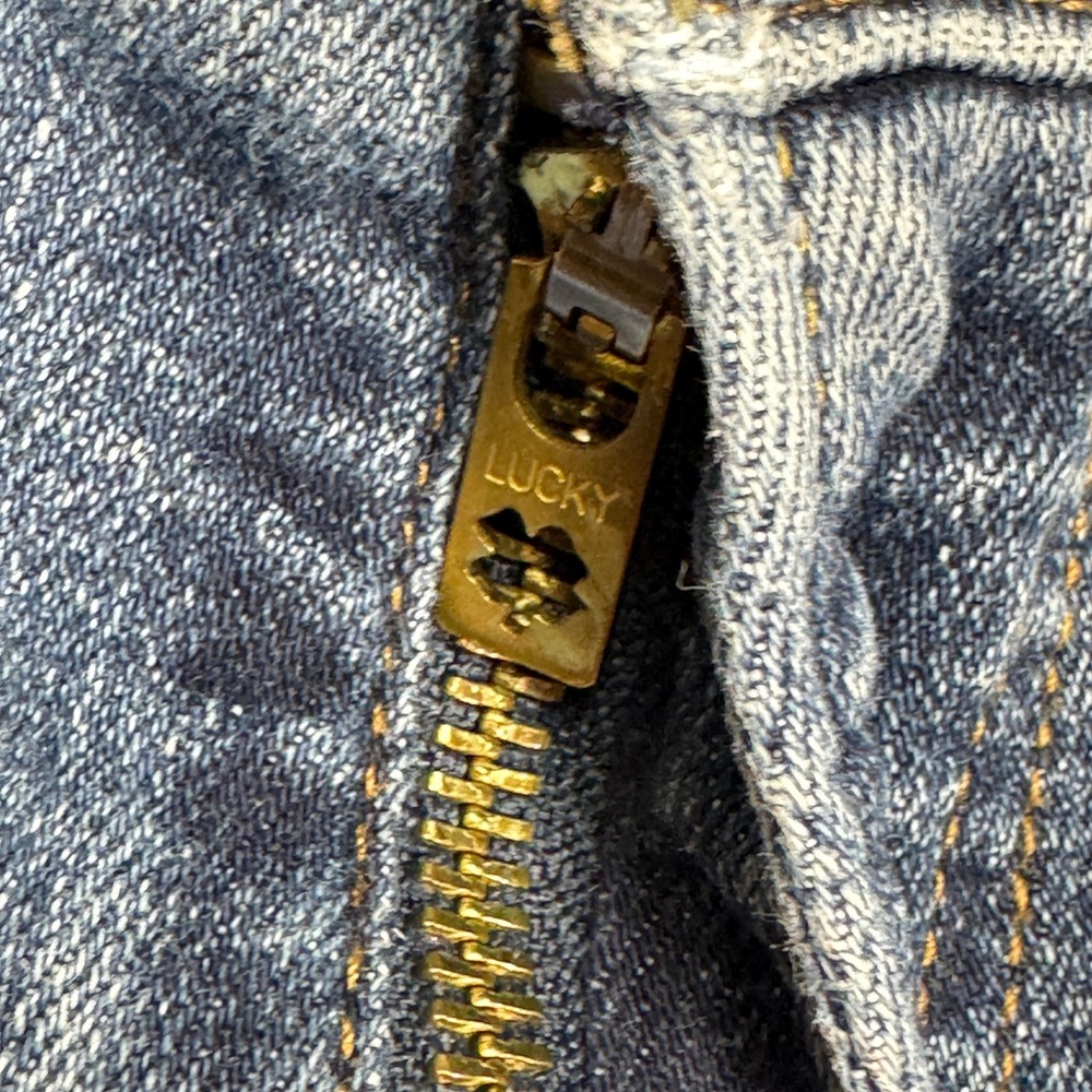 Lucky Brand 121 Slim Straight Mens Jeans 34x30 Blue Medium Wash Denim - Picture 10 of 16